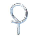 1-1/4 DIA, 1/4 SCREW, WOOD THREADED, BRIDLE RING
