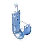 CADDY J-HOOK W/MULTI-FUNCTION CLIP, 2" DIA, 3/8" ROD