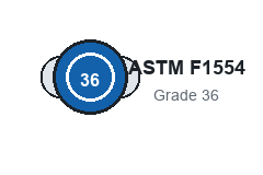 ASTM F1554 Grade 36 marking