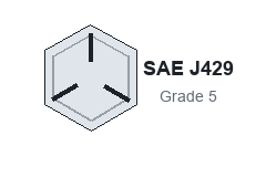 SAE J429 Grade 5 marking