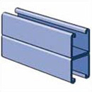1-5/8 SOLID BACK/BACK CHANNEL 12 GA