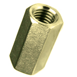 YELLOW ZINC COUPLING NUTS
