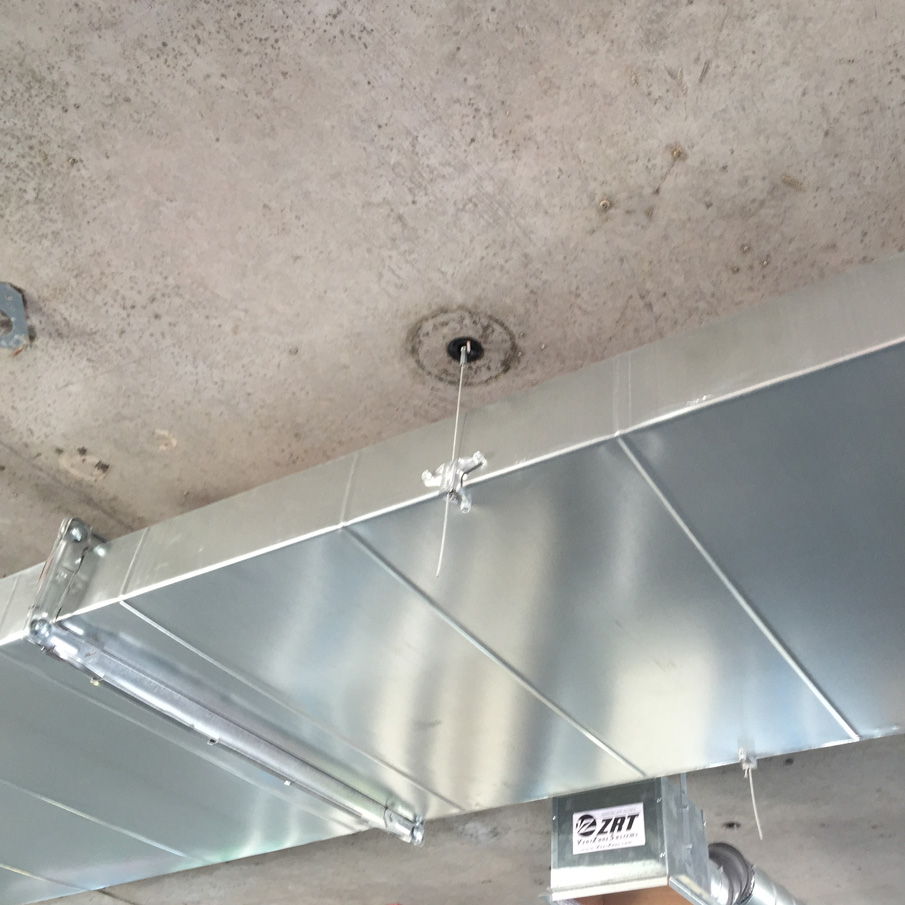 Cable Gravity Supports for duct